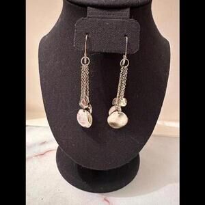 Elevate Your Elegance with Cute Silver Dangling Earrings!